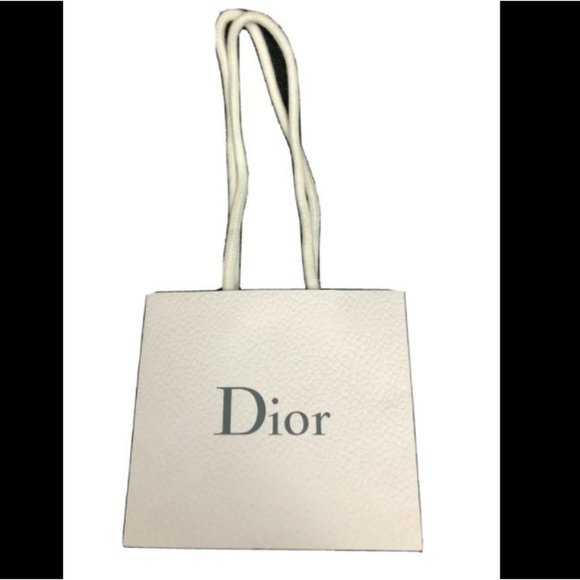 Authentic Dior Paper Shopping Bag White 5" x 5.6'" x 2" - Picture 7 of 7